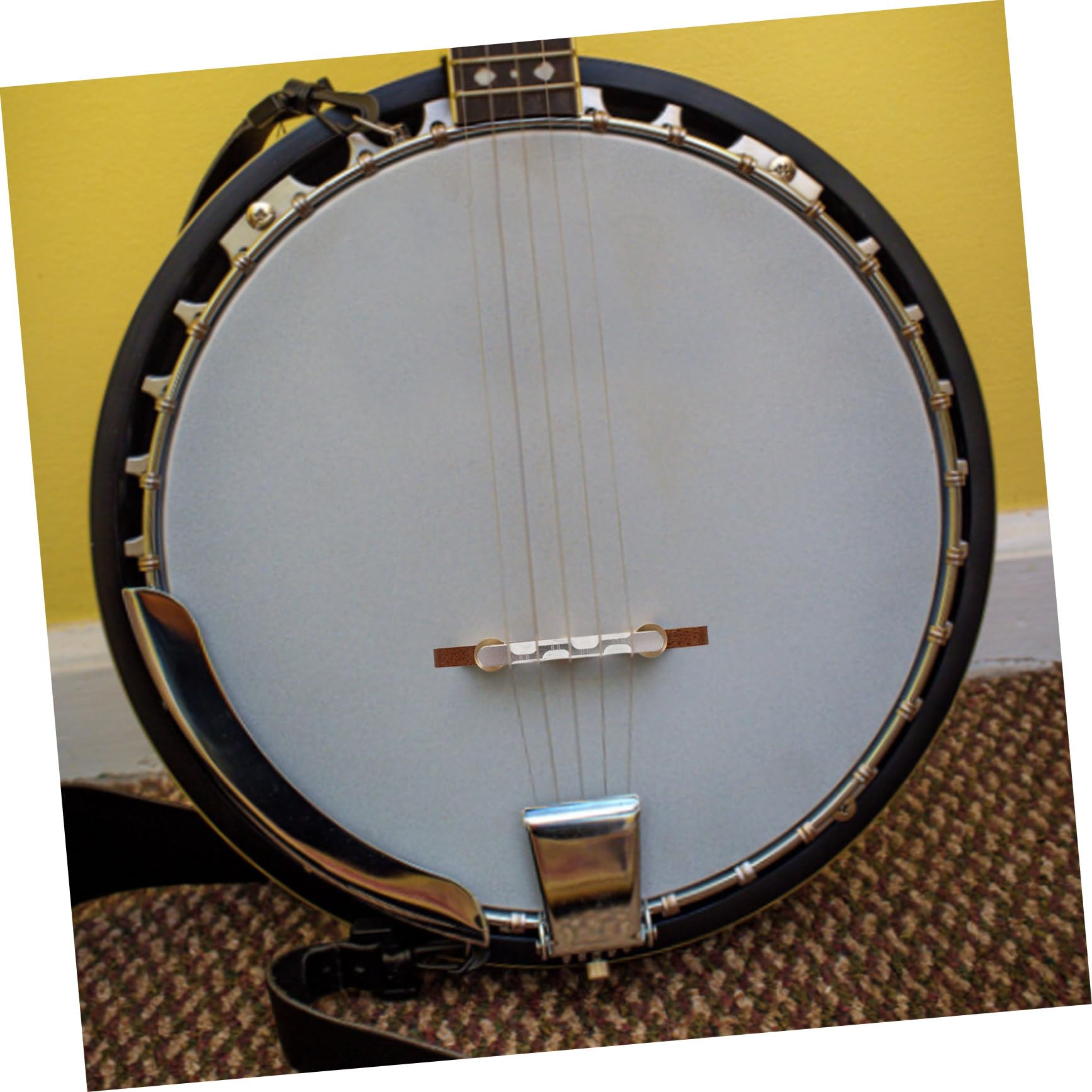 Kisangel Chevalet de Banjo en Bois de Palissandre Pièce de Remplacement Stable et Lisse Accessoire pour Banjo à Cordes Pont pour Instrument de Musique Adapté aux Amateurs et Professionnels