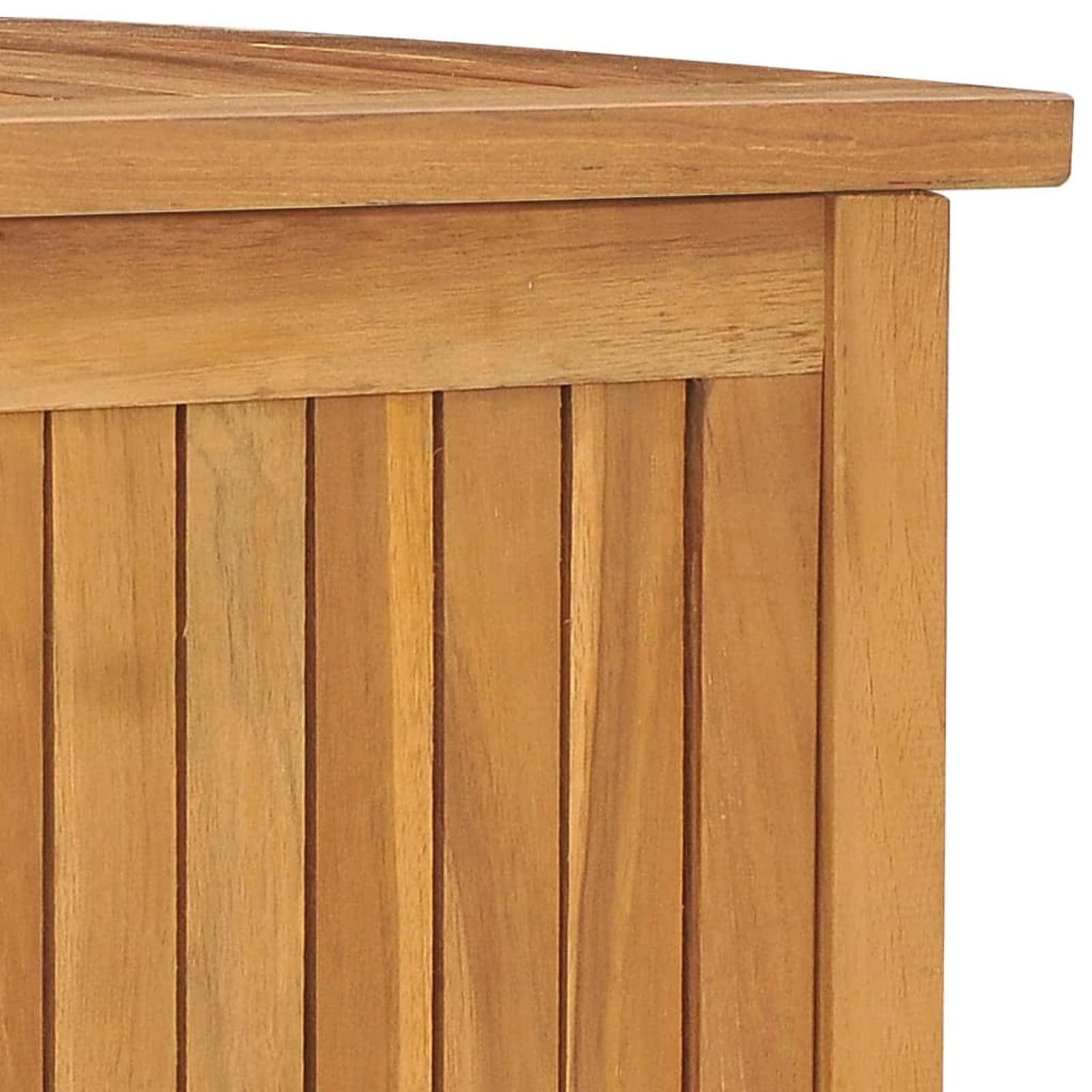 Baúl de jardín Madera Maciza de Teca 114x50x58 cm, Arcon Exterior, Arcones para Patio, Baul Almacenamiento Exterior, Baúl para Terraza