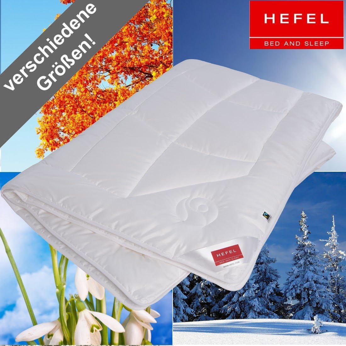Hefel Bettdecke "KlimaControl Fair", Ganzjahresdecke (135 x 200)