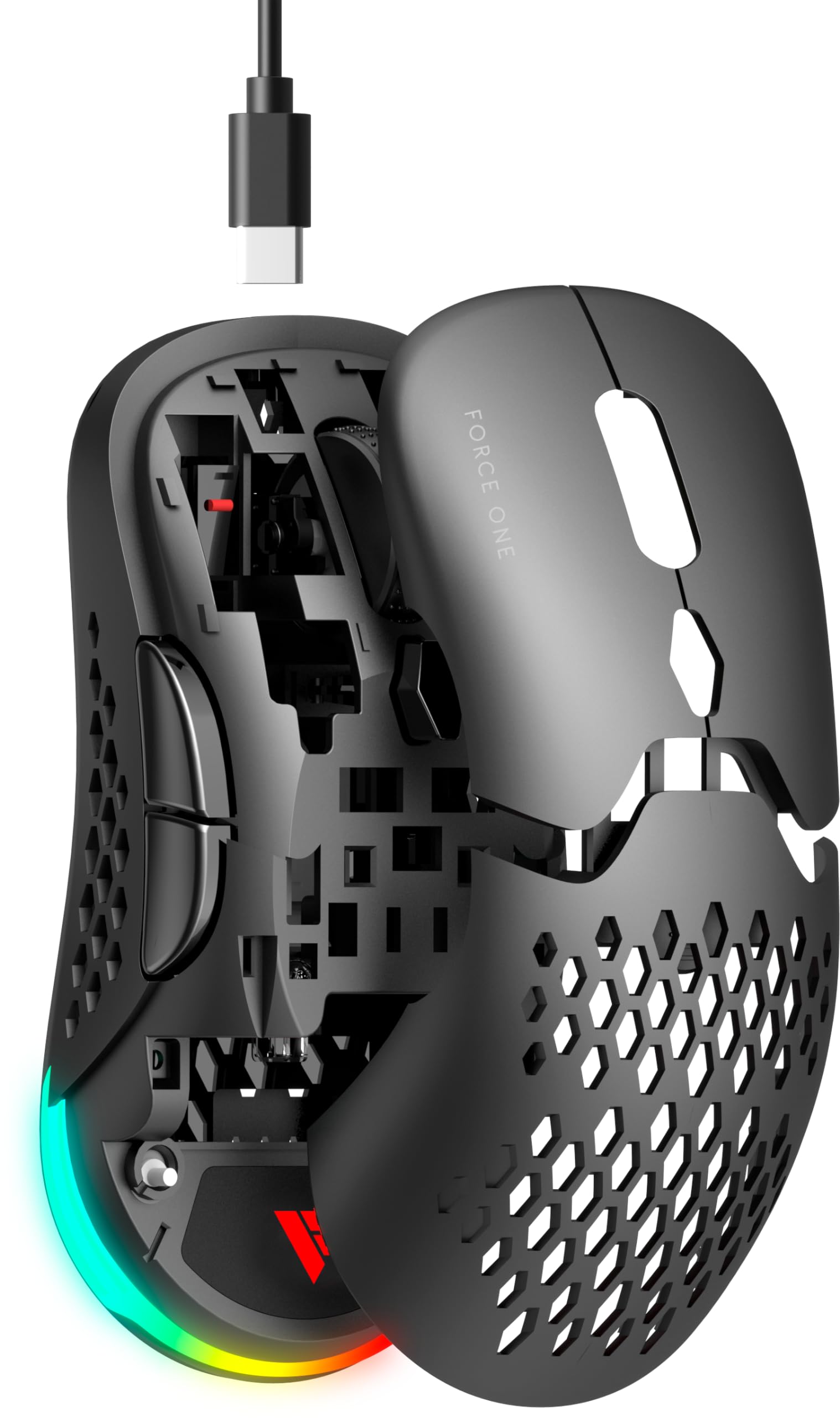 FORCE ONE MOUSE LYNX 19.000 DPI Wireless Preto | Amazon.com.br