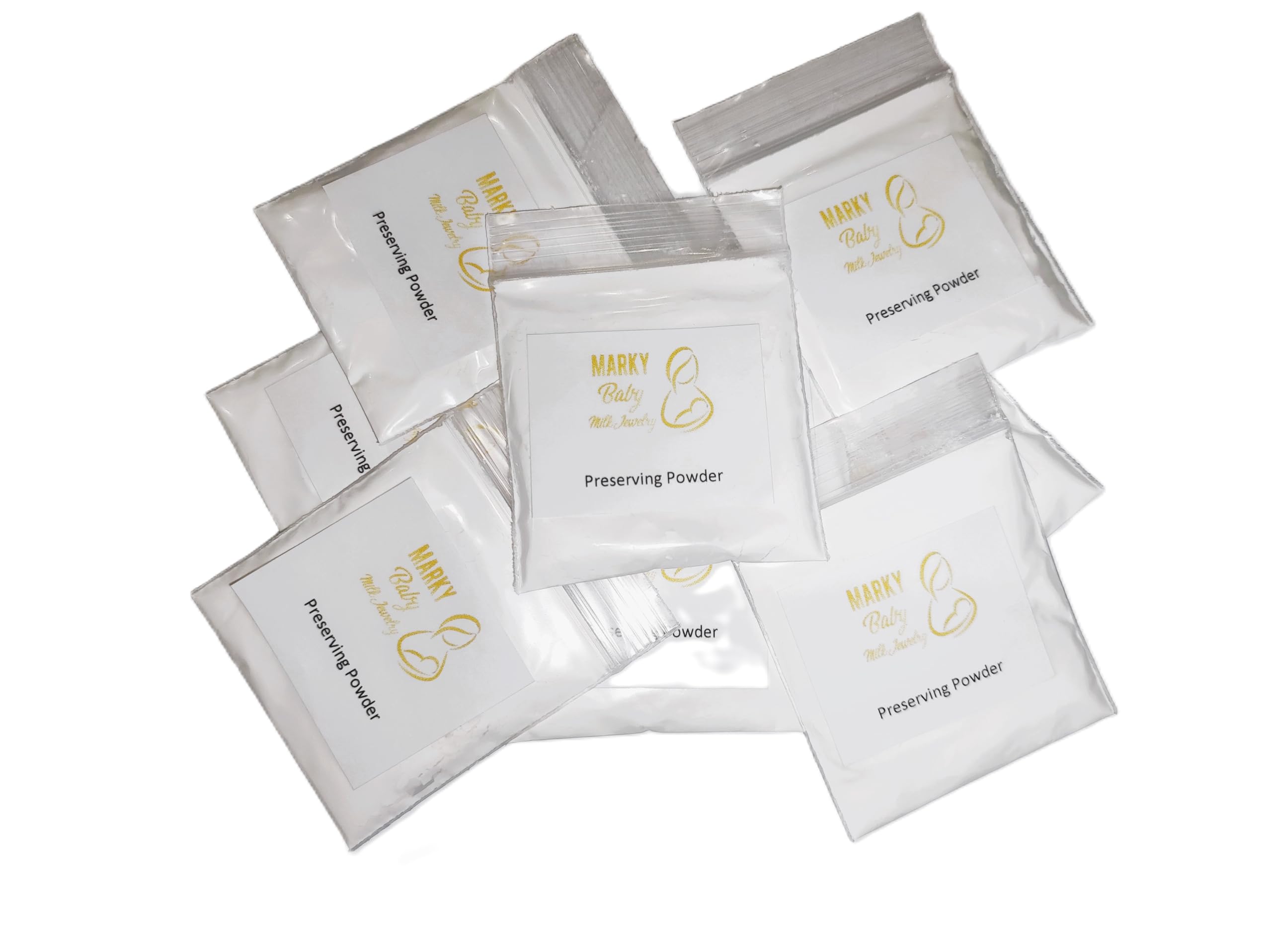 MarkyBaby Milk Jewelry Poudre de conservation du lait maternel (8 paquets)