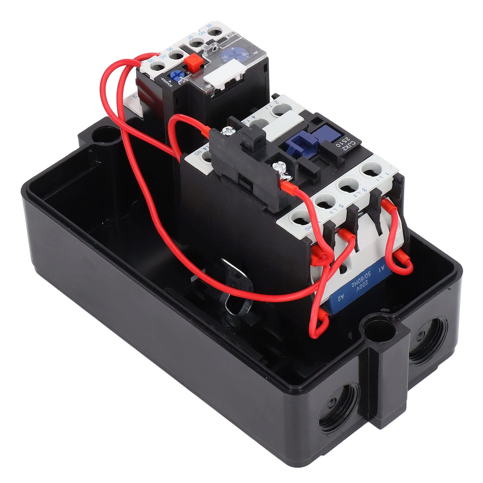 Démarreur de Moteur électrique Magnétique Monophasé 220V 230V Triphasé 380V 400V Commutateur de Commande de Démarreur Magnétique, Interrupteur De Commande