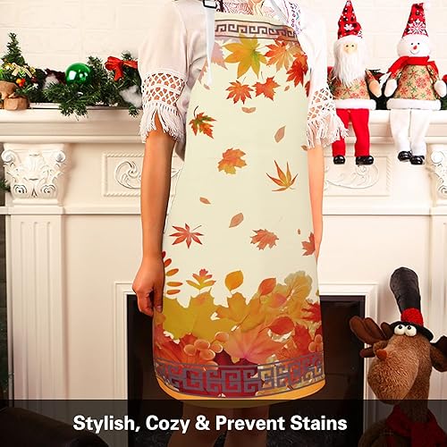 Miniatura 2 de Delantal de cocina de Acción de Gracias para mujer, impermeable, para otoño, delantal de cocina ajustable para cosechas para vacaciones