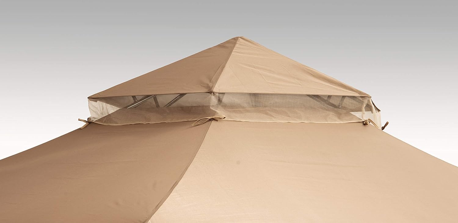 ShelterLogic Outdoor 11' x 11' Magnolia Vented Soft Top Gazebo and Screenhouse