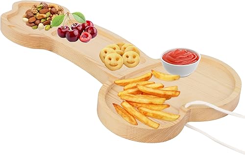 1 paquete de 1 bandeja de madera para aperitivos de queso tablas de charcutería 95 x 59 pulgadas divertido plato de carne de vino de cocina regalos