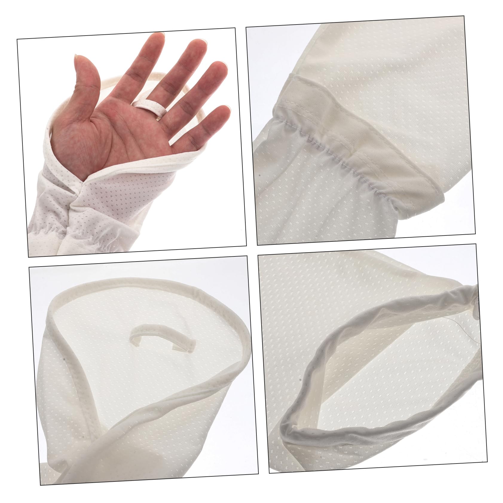 Mangas de protección solar, 2 pares de mangas de seda de hielo Mangas de brazo de bloqueador solar Guantes deportivos Mangas de brazo for hombres Enfriadores de brazos de ciclismo Guantes de equitació