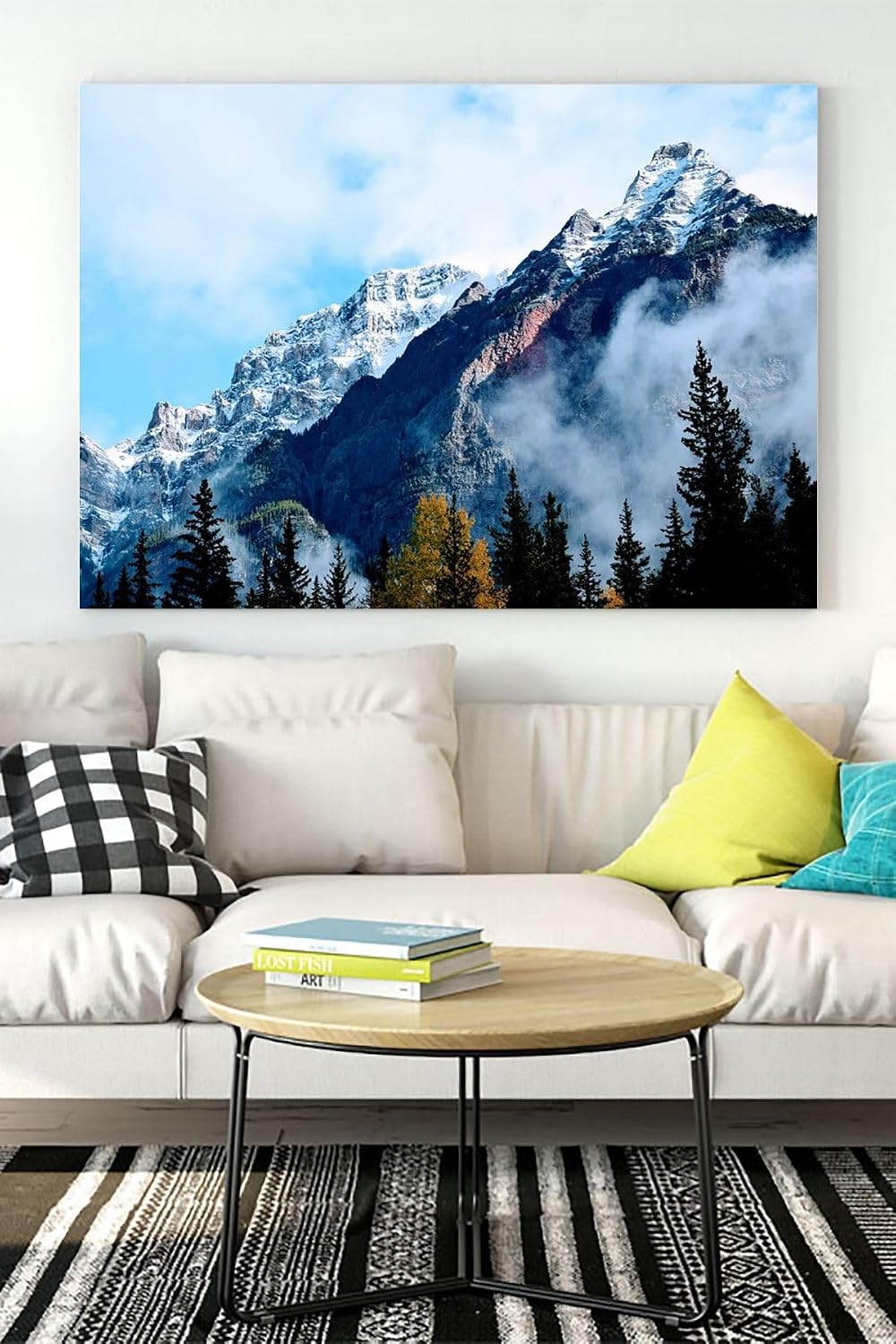 Postermanya (pster15832) Dağ Doğa Manzara Kanvas Tablo 3 40 x 60
