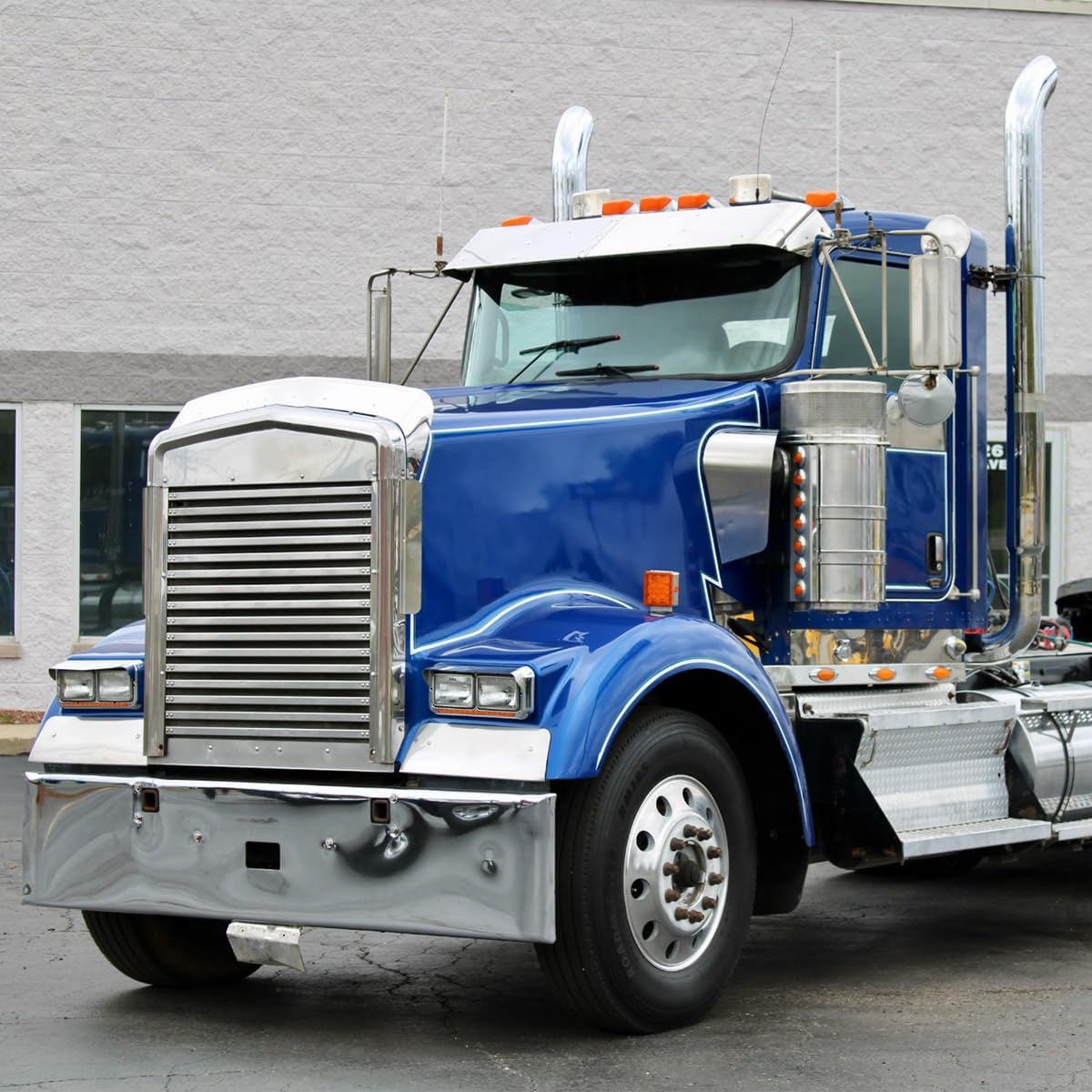 LED DRL Headlights for Kenworth T400 T600 T800 W900 K100 C500 Peterbilt 378 379 Front Headlight Assembly OE Replacement Driver Left and Passenger Right Side DOT Approved [Included All Bulbs]