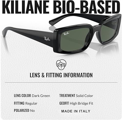 Miniatura 4 de Ray-Ban RB4395 KILIANE BIO-BASED - Gafas de sol cuadradas y redondas con kit oficial de gafas