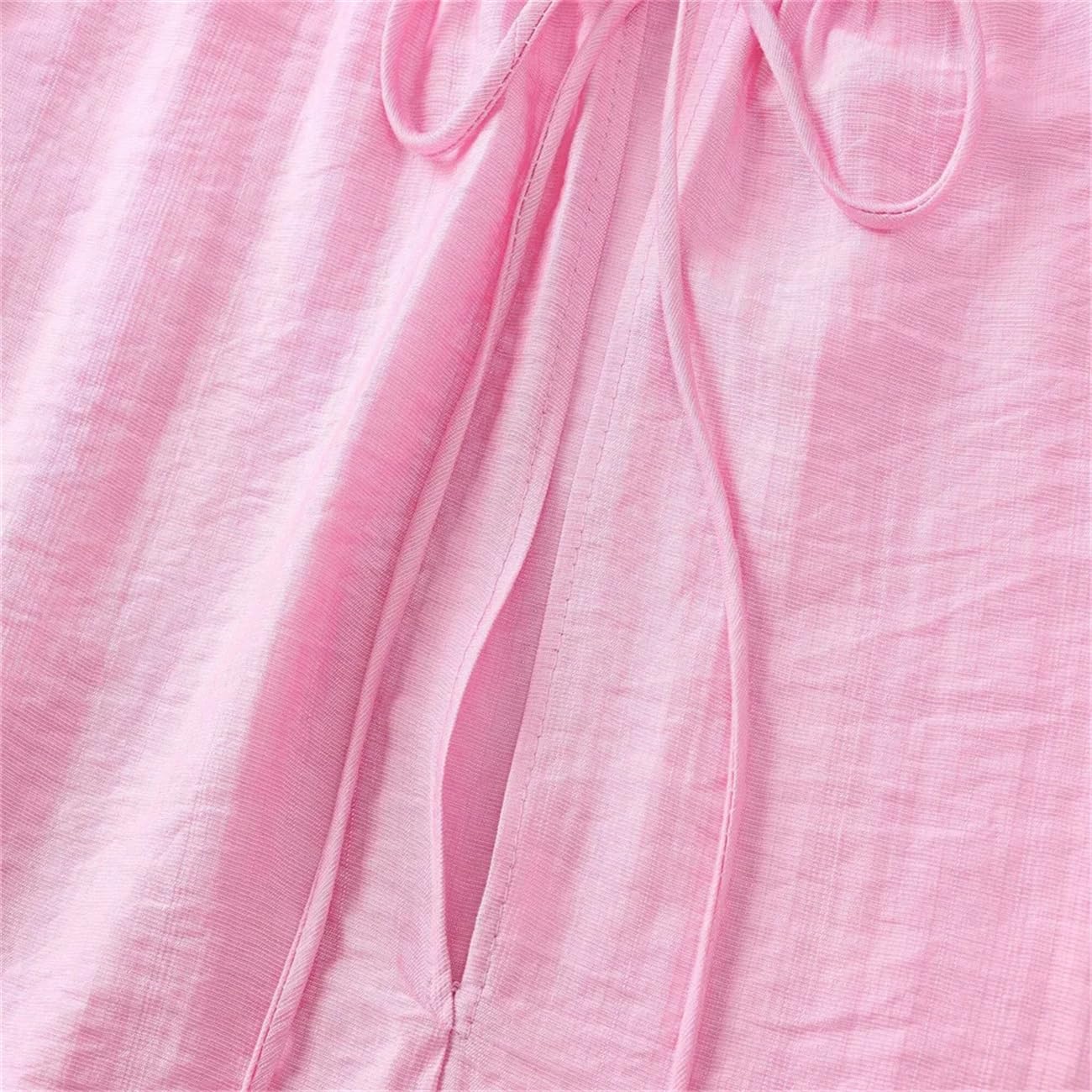 Camisa de manga larga con cuello en V para mujer, estilo francés, informal, holgada, con decoración en capas