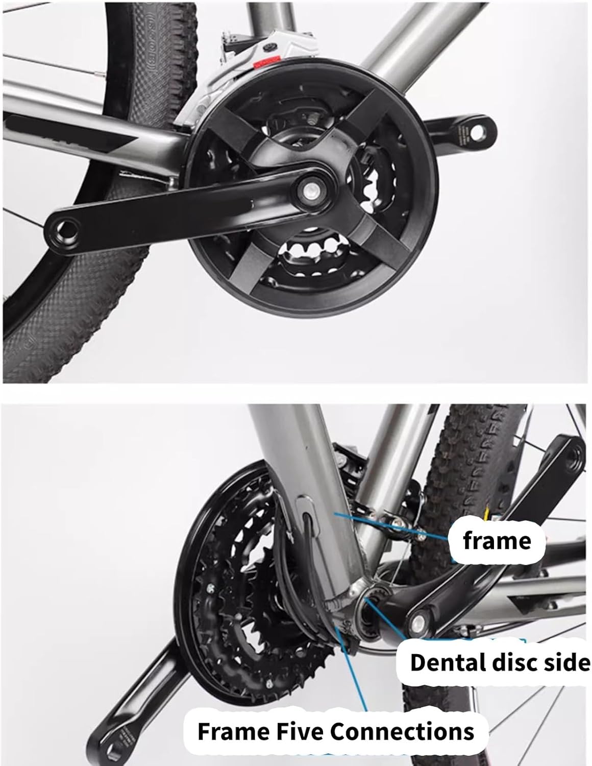 マウンテンバイク クランクセット スピードギア スクエアテーパー 軽量 クランクアーム さまざまなバイクモデル用 簡単にクランクセッ