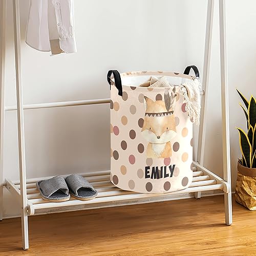 Miniatura 4 de Cesta de lavandería personalizada para bebés con nombre para niños y niñas, cesta de lavandería personalizada para bebés con asa, organizador
