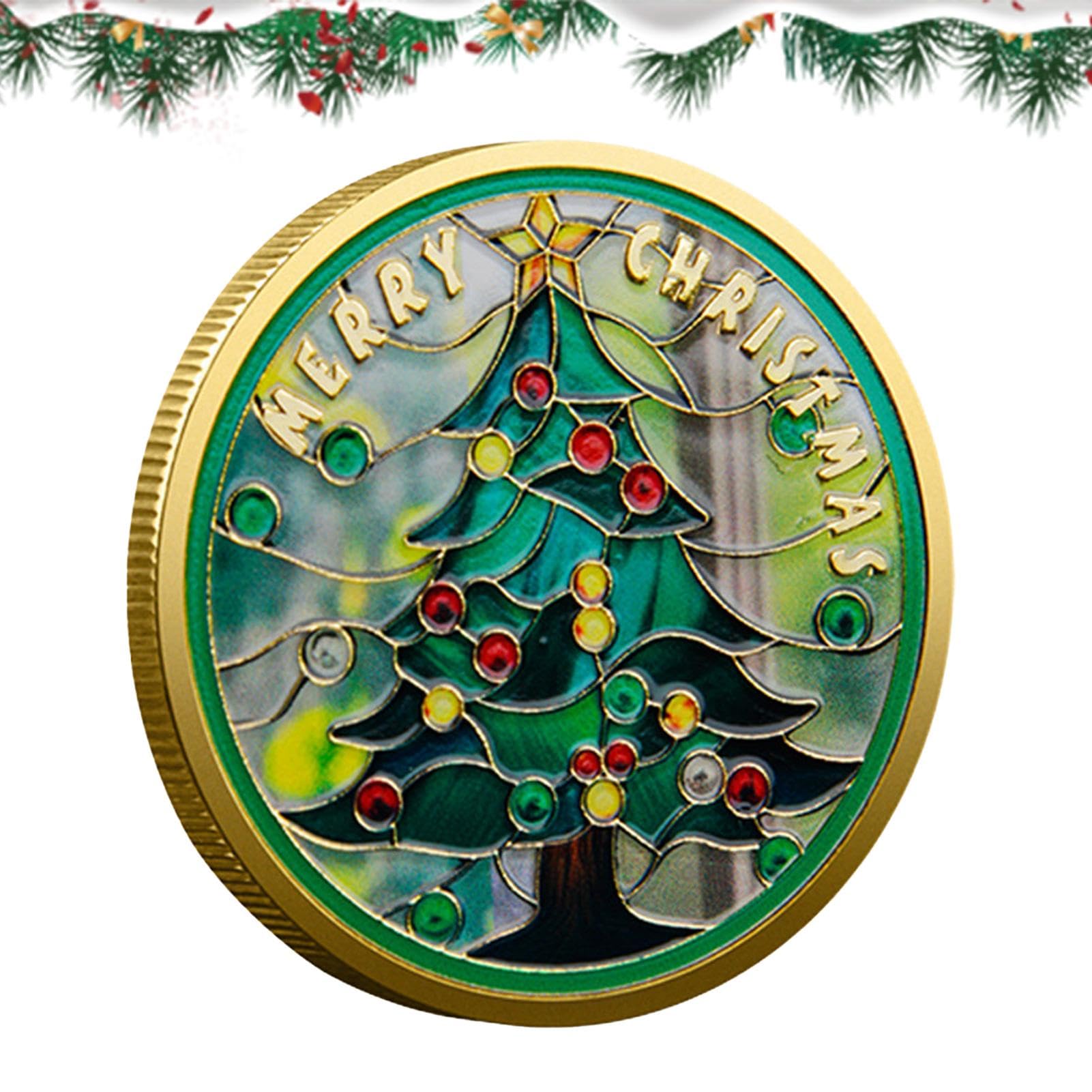 Médaille Métallique De Noël – Décoration Artisanale En Métal – Arbre De Noël Commémoratif – Cadeau Souvenir Pour Fêtes