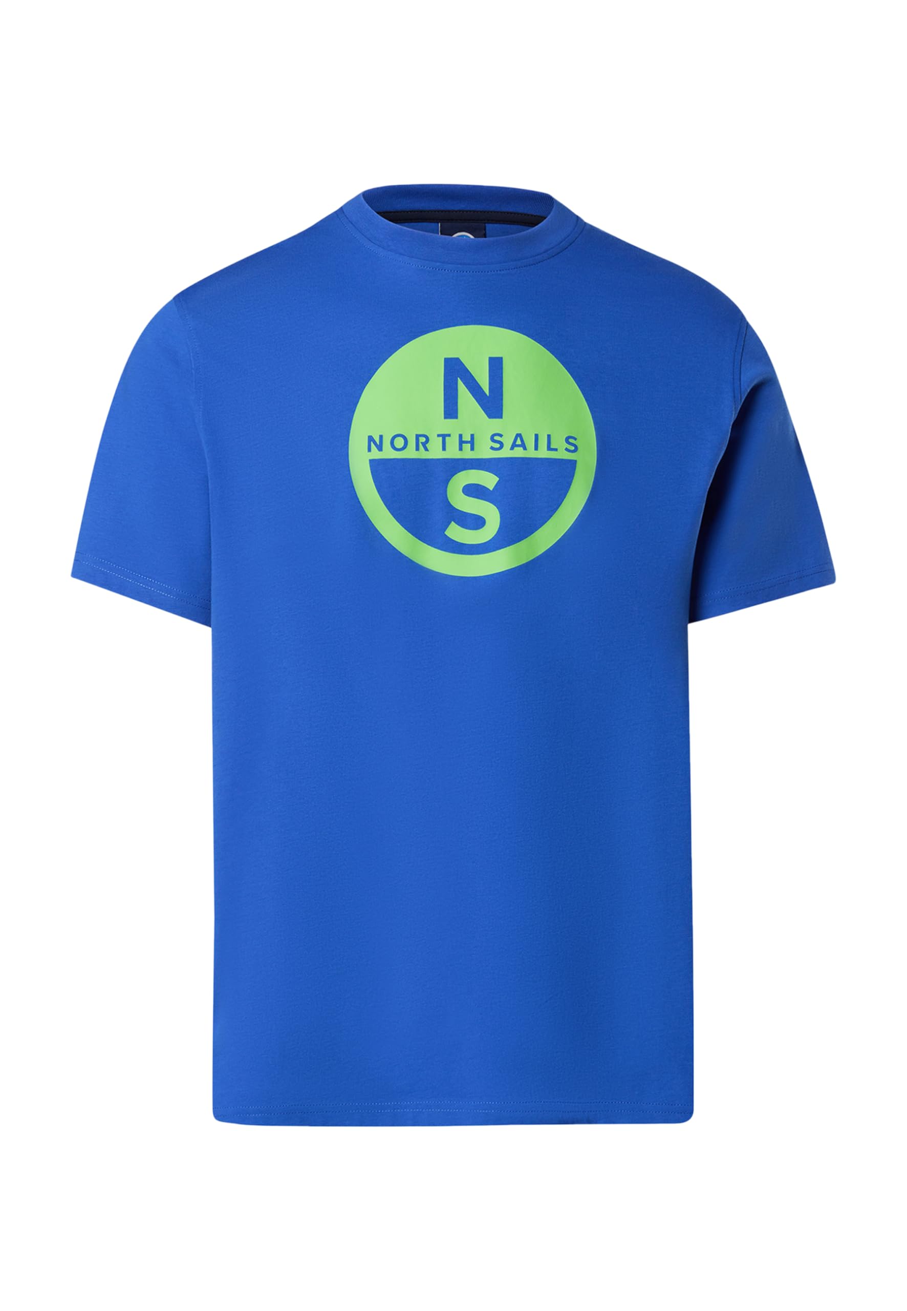NORTH SAILS T-Shirt Uomo ML in Jersey di Cotone Bio con Maxi Logo