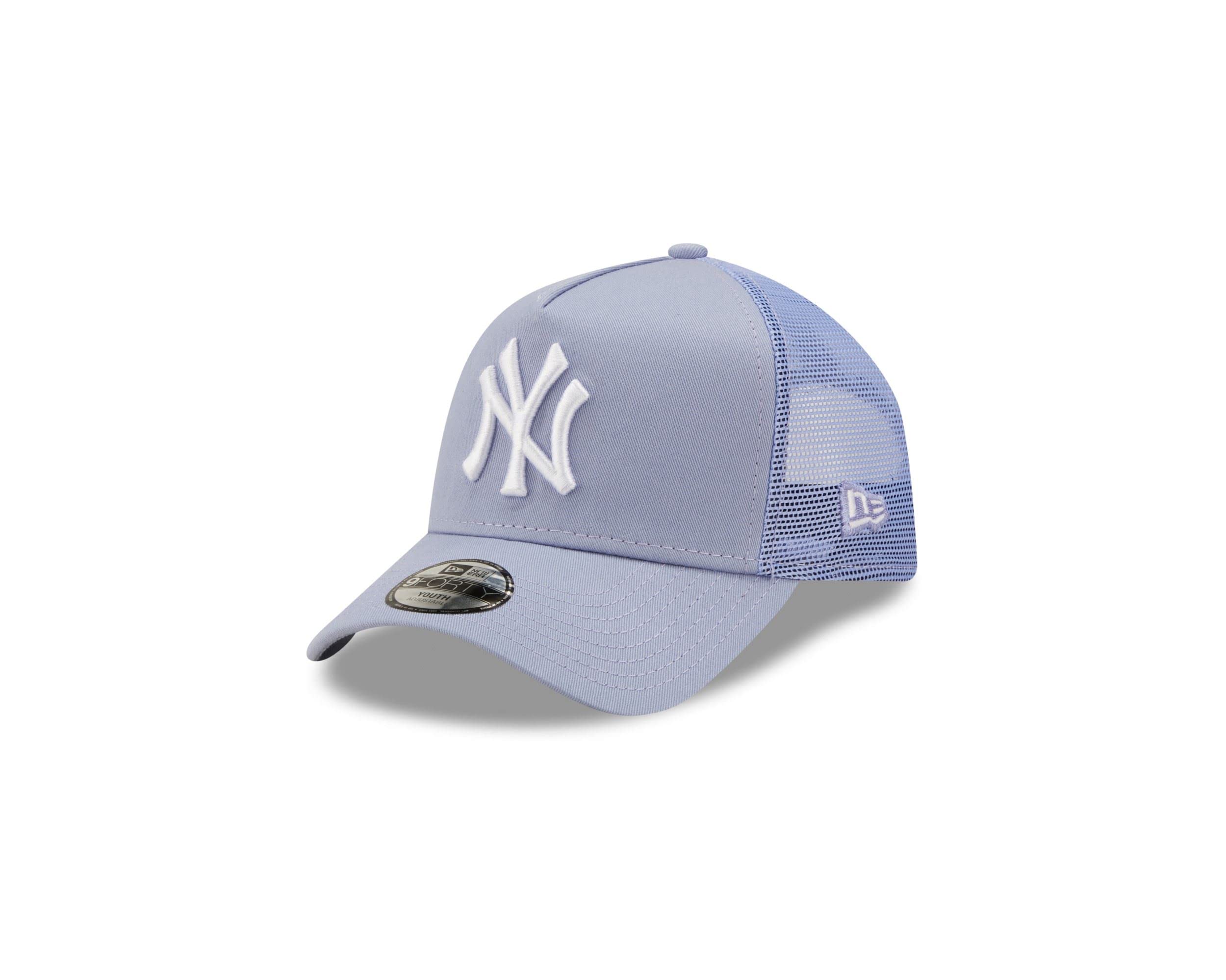 New Era New York Yankees MLB Tonal Mesh 9Forty Iris Flower Kids A-Frame Adjustable Trucker Cap - Child Violett — image 1