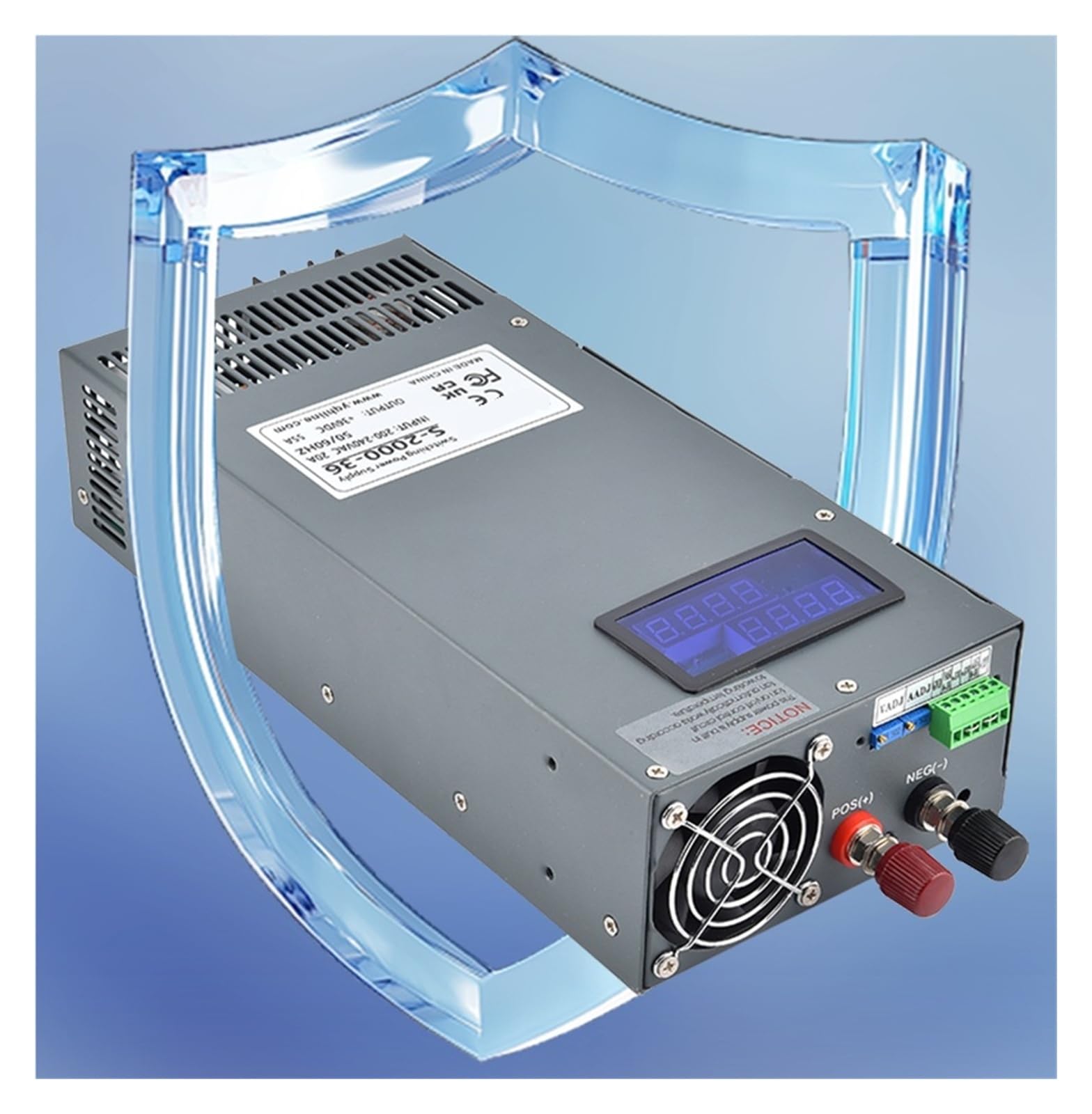 Fuente de alimentación conmutada regulada 1/1.2/1.5/2KW 0-12V a 300V