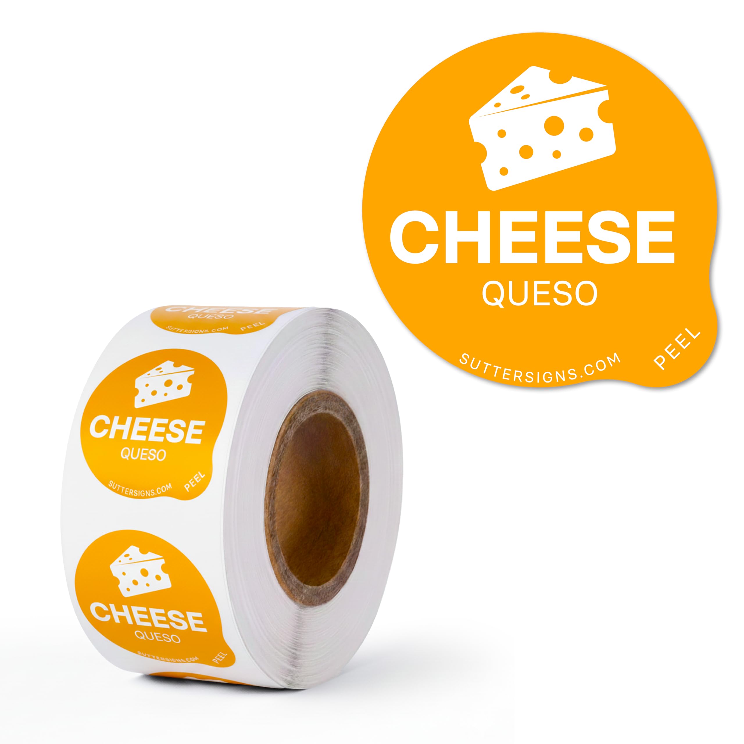 Cheese Food Labels 500 pcs