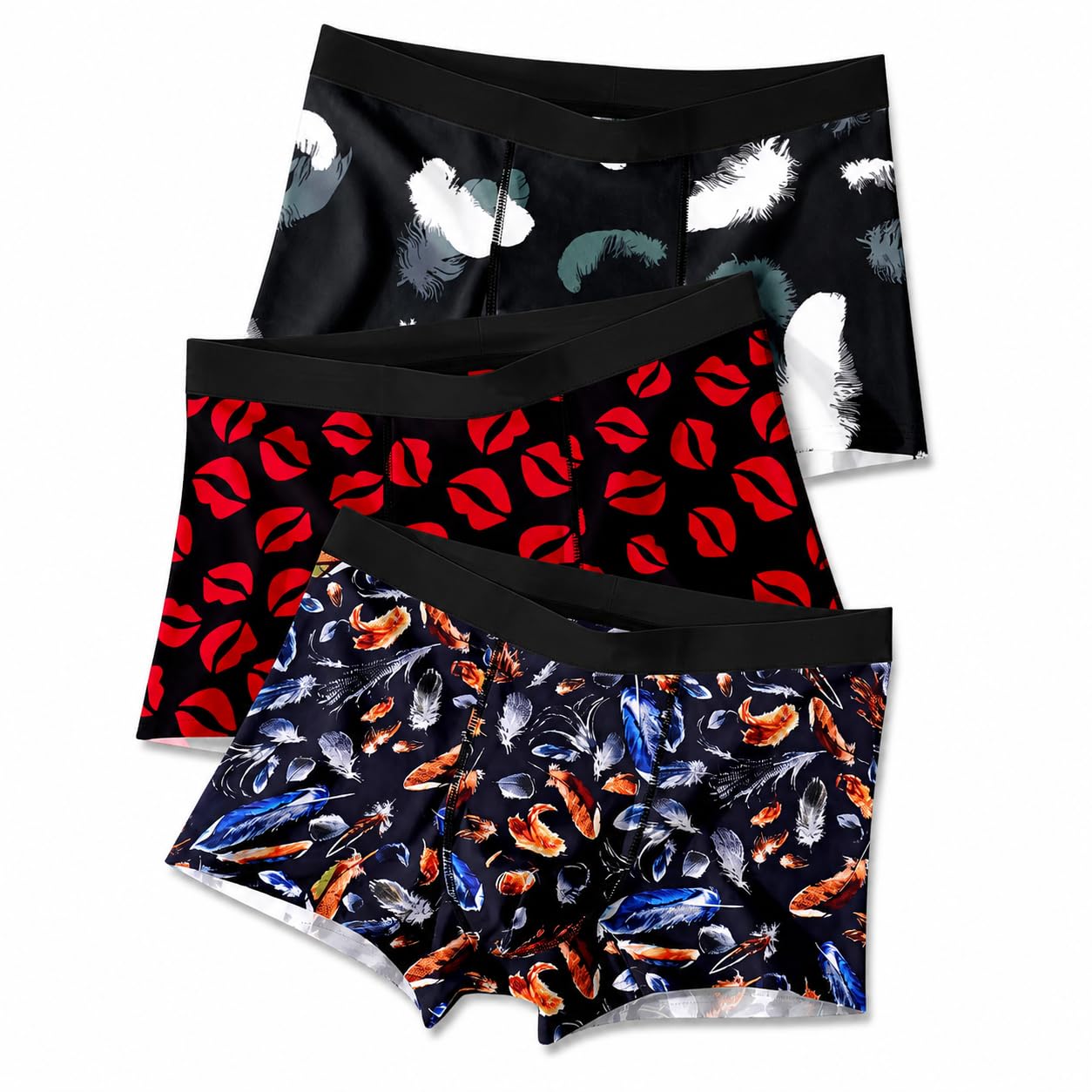 viva plast | Men Regular Fit Underwear |Imported Nylon Fabric | Ultra-Comfortable for Everyday Wear | Multicolor Multidesign Pack of 3-picture-11