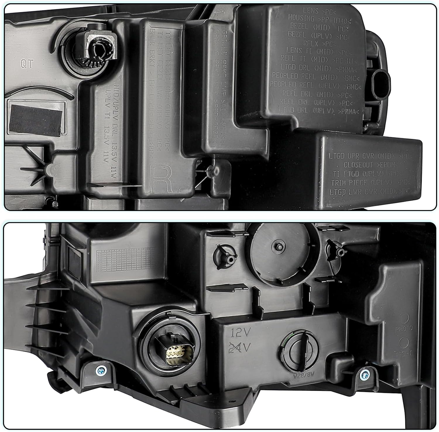 LED Headlight Assembly For 2019-2021 Chevy Silverado 1500 Factory OE Replacement Headlamp Light Right Passenger Side Only for LED Version