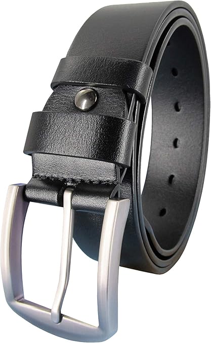 black leather belt no buckle