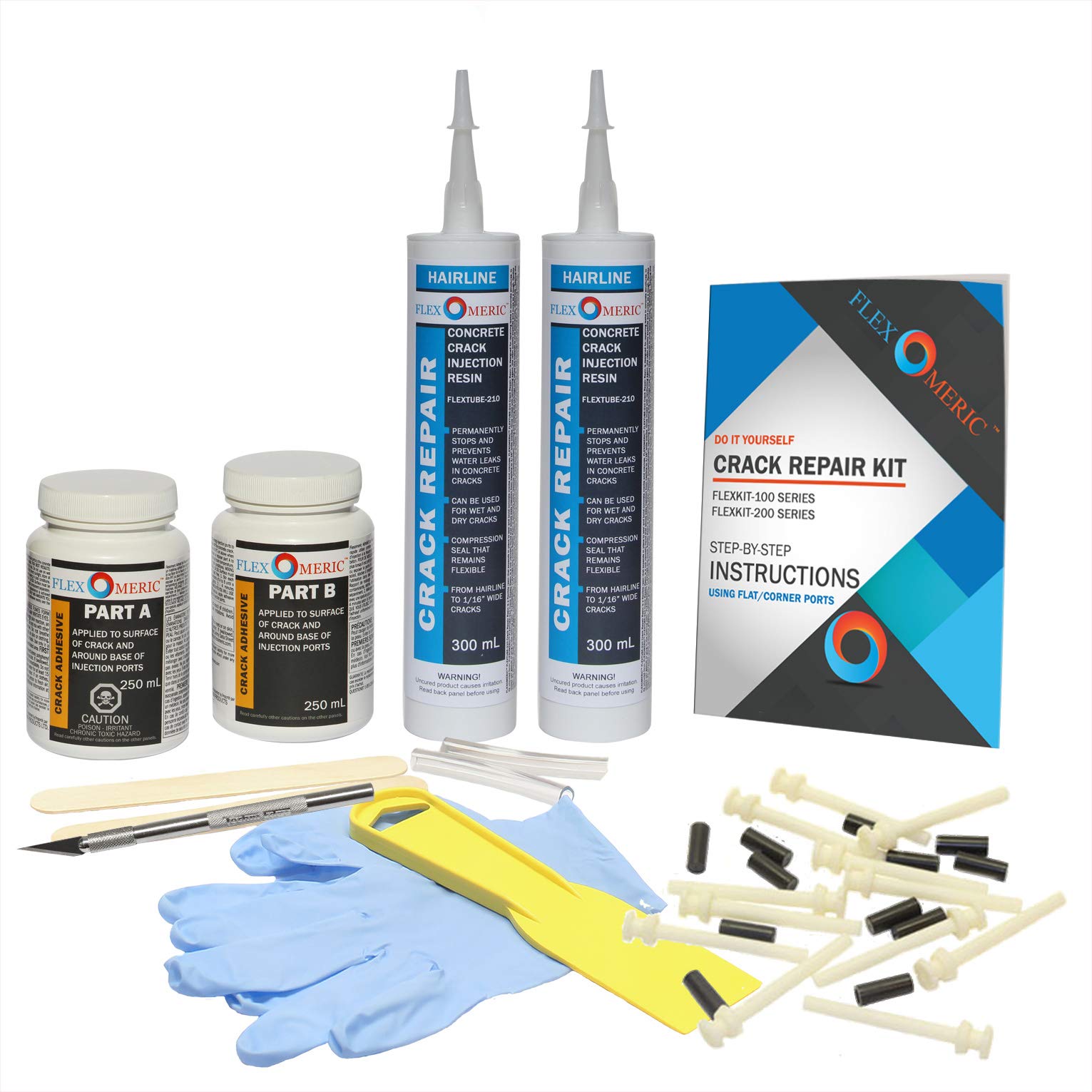 Buy DIY Drill Foundation Crack Repair Kit - Polyurethane Foam ...