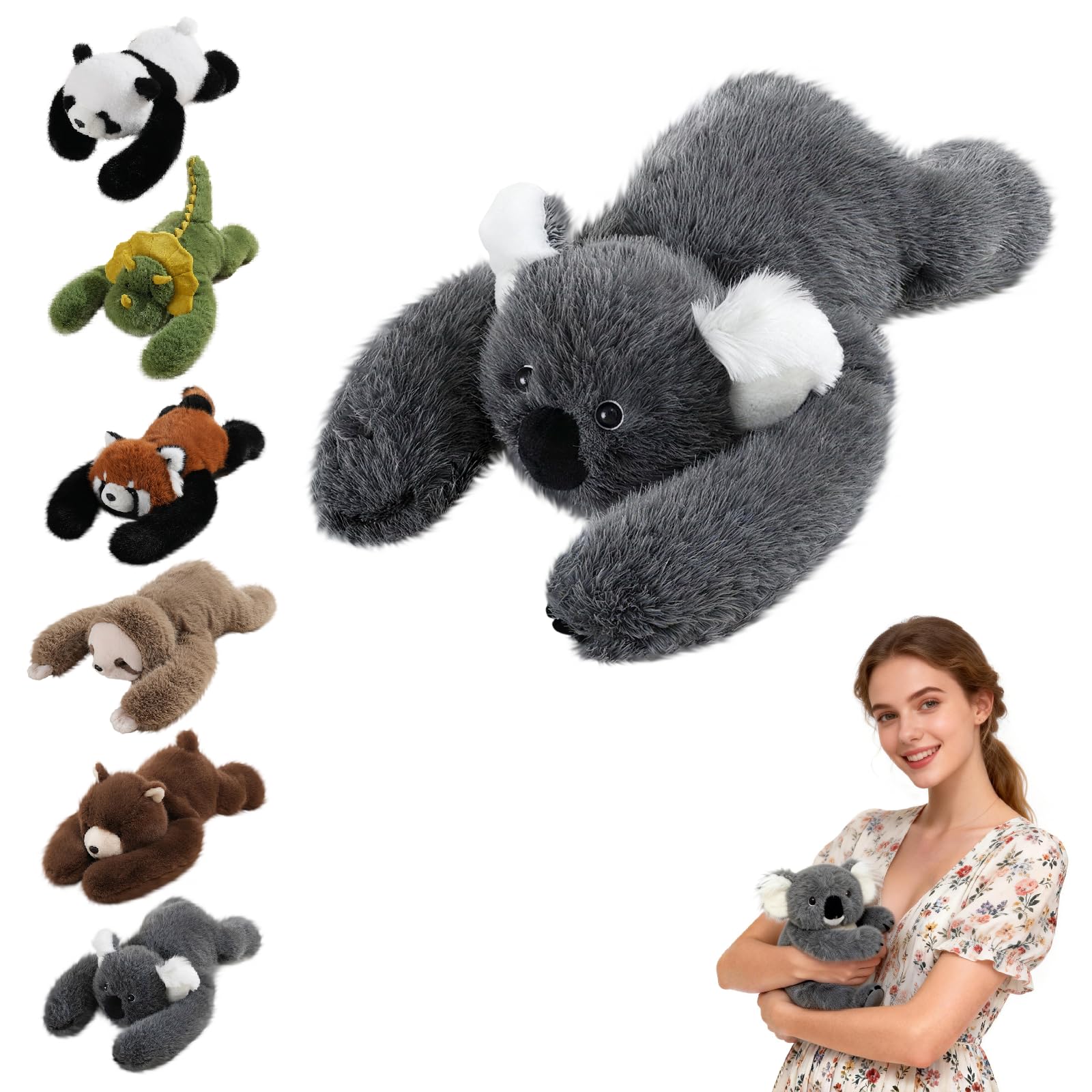 Weighted Panda Plush Teddy, Soft Stuffed Animal Plushies, Cuddly Toy for Comfort & Relaxation, Pookie the Panda Weighted Animals for Adults, Hugging Companion for Anxiety Relief & Sleep Support（45cm） — view 23