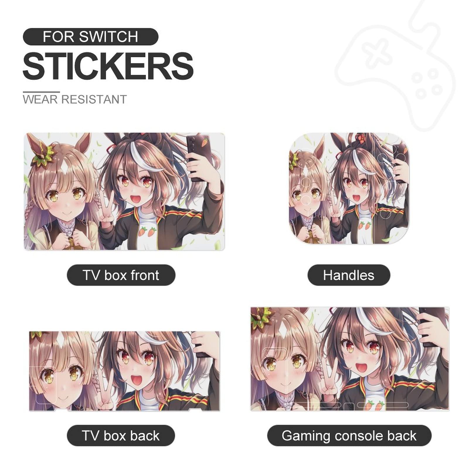 Amazon.co.jp: Switch/Switch Lite専用 ステッカー アニメ柄 サトノ