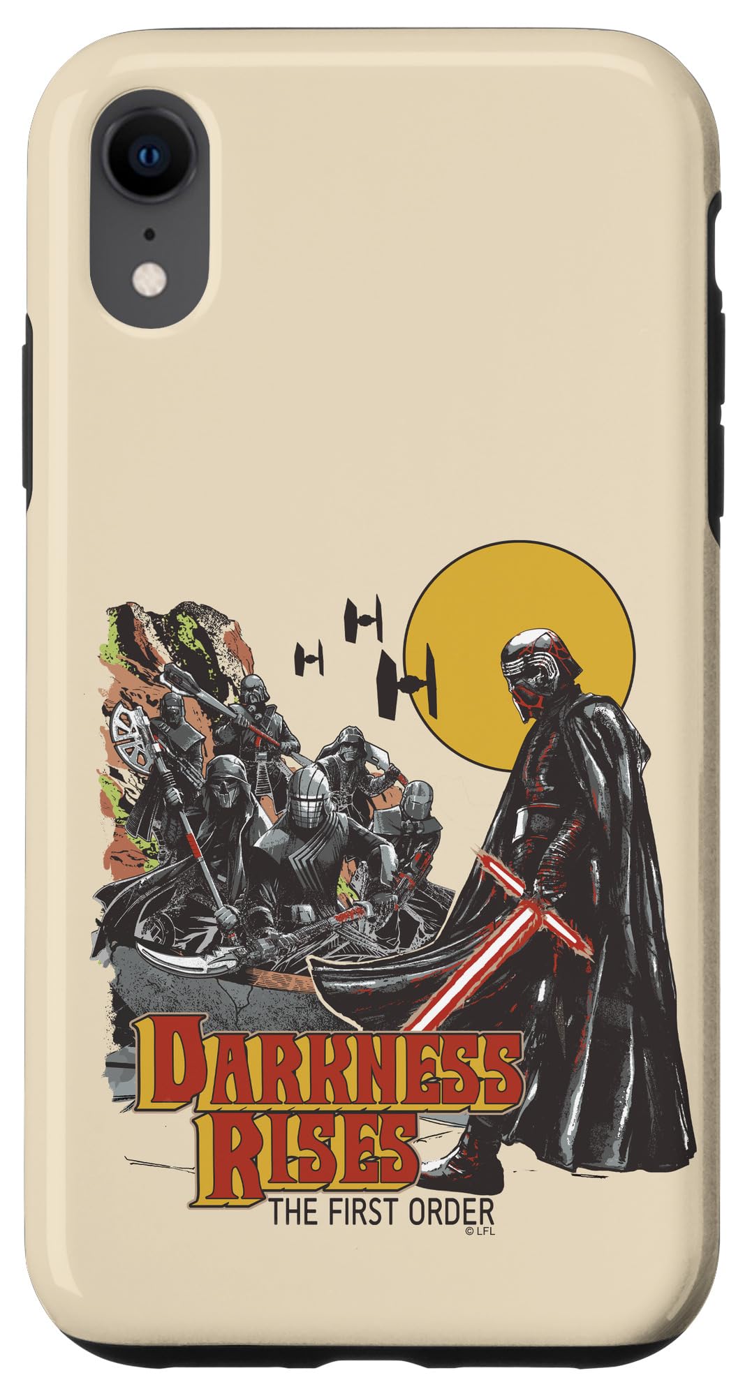 Coque iPhone XR Star Wars First Order coque de protection noire pour smartphone Apple