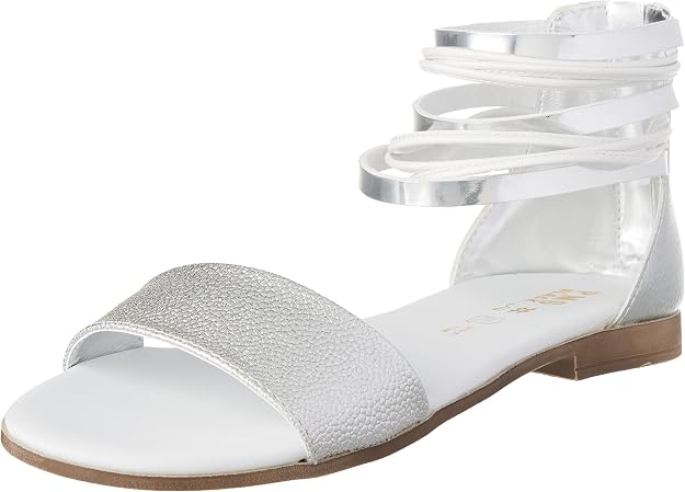 Sandale Primigi Fille Breeze - Cuir Blanc-Rose-Bleu Velcro