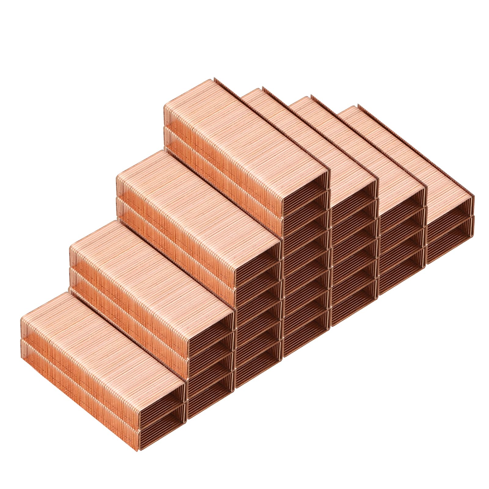 PATIKIL Staples for Stapler 2 Pack(1000Pcs Staples Per Pack) #10 Mini 3/16 Inch Length Staples Jam Free for Home Office Supplies Rose Gold