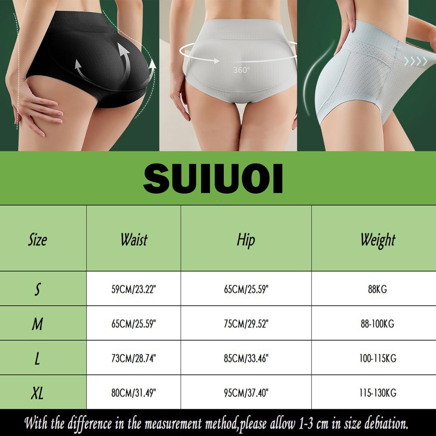 3PCS Tummy Control Shapewear Shorts, Seamless High Waisted Body Shaper Slimming Shapewear Underwear Girdle Panty - Image 2