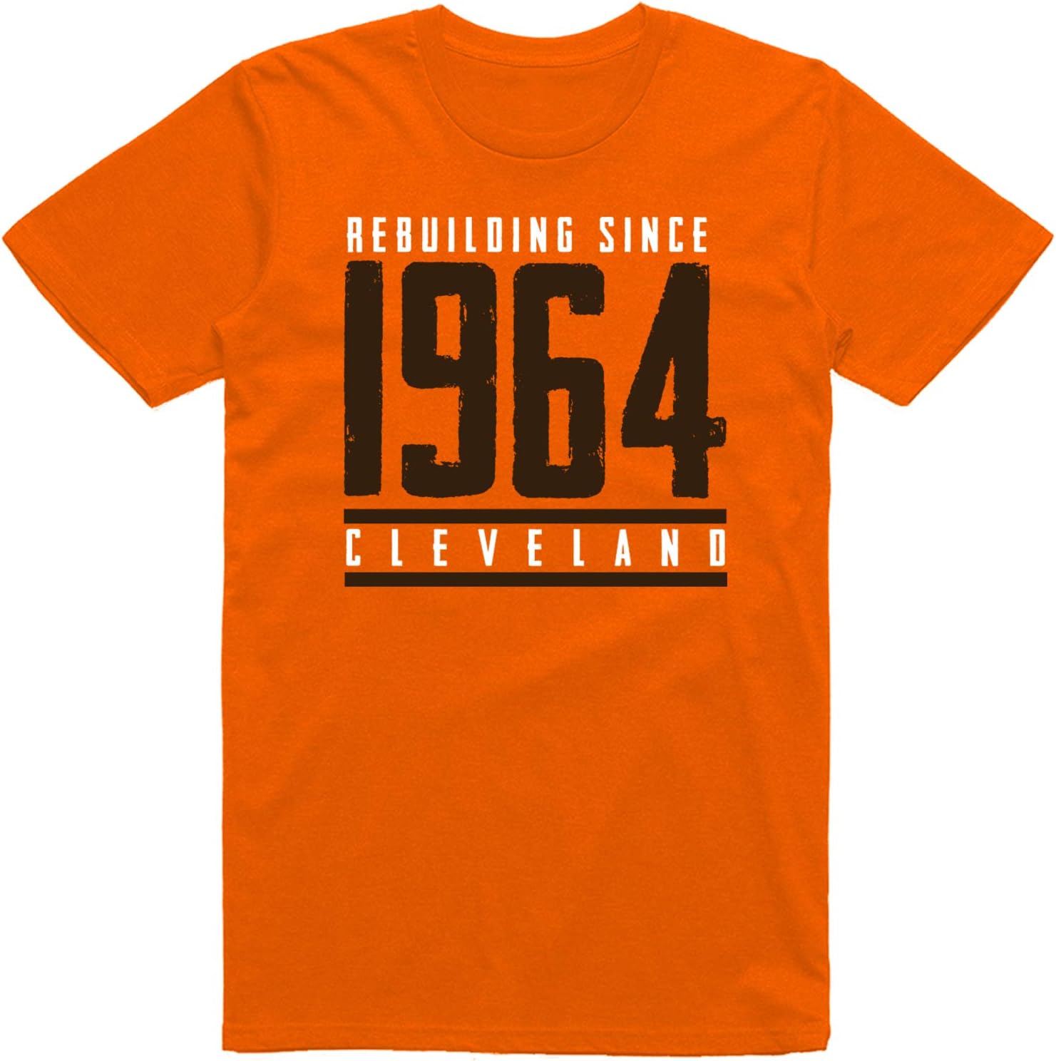 Rebuilding Since 1964 Cleveland Football Fans Classic Dri-Power T-Shirt X-Large Burnt Orange