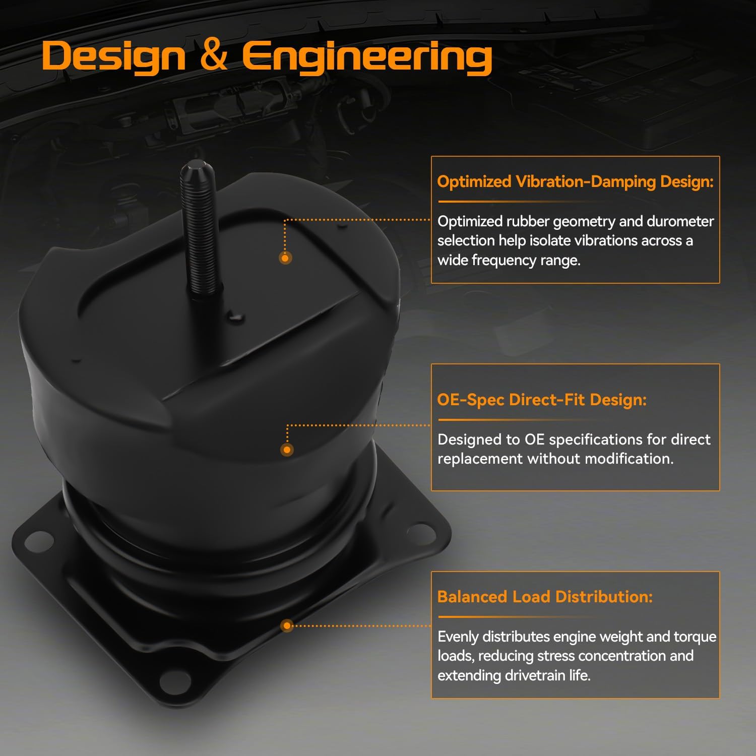 Engine Motor Mount Set Compatible for Acura TL 3.2L 1999 2000 2001 2002 2003; for Honda Accord 3.0L 1999-2002