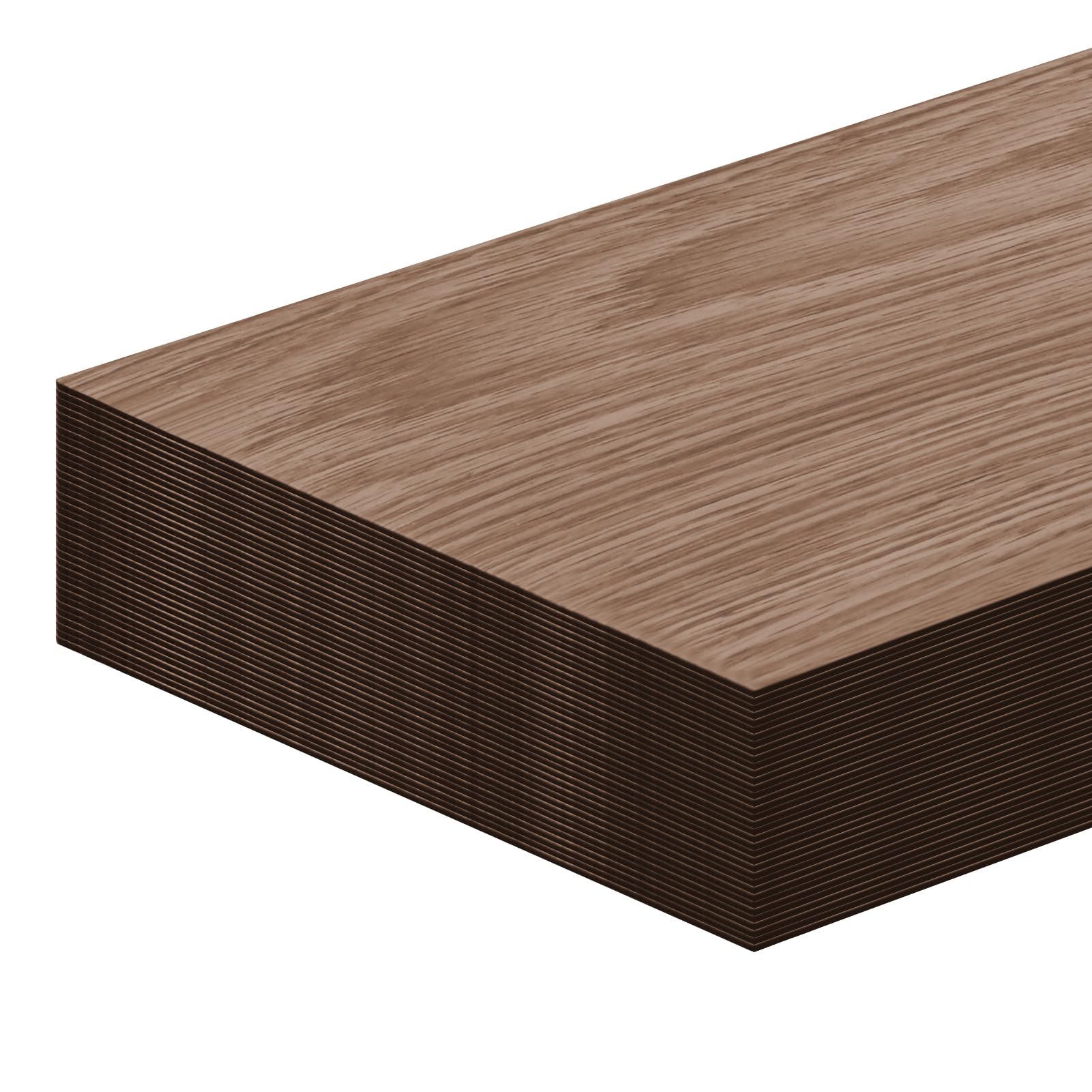 36Pcs Self Adhesive Floor Planks, Vinyl Flooring- Peel and Stick Floor Tiles, Wood Effect, Waterproof Self-Adhesive Flooring Tiles for Office Kitchen Bedroom Livingroom Bathroom, 91.44x15.2cm (Brown)
