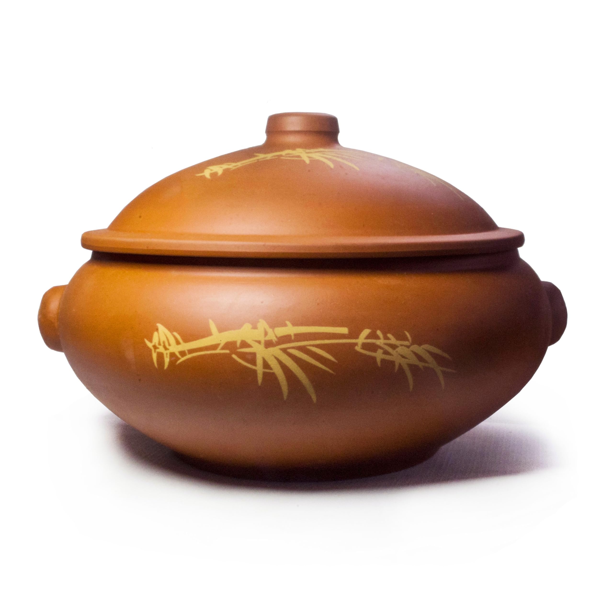 Bowls Casserole French Onion Soup Crock Independent Country Clay Pottery with Lid (2100ml /69oz set 1)