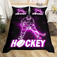 Vista 30 de Funda de edredón de béisbol matrimonial, juego de ropa de cama con temática de juegos de deportes de pelota para niños, funda de edredón de guantes