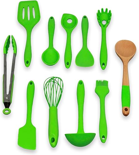 Chef Craft Juego de utensilios de cocina premium, verde, juego de 11 piezas (42107)