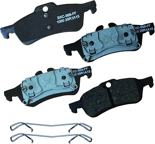 Miniatura 300 de Bendix Pastillas de freno traseras de cerámica Premium SBC1100 para Nissan Frontier 2024-2005, Xterra 2015-2005, Suzuki Equator 2012-2009
