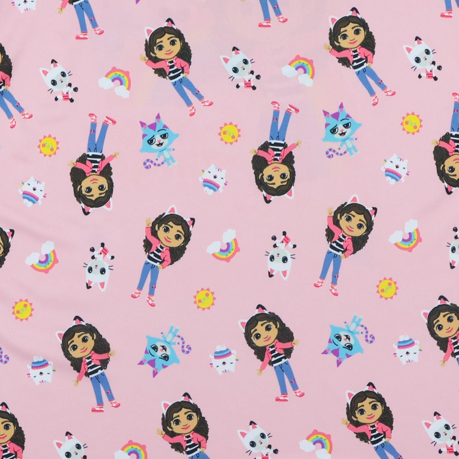 INTIMO Gabby's Dollhouse Pajama Toddler Girl's A-meowzing Long Sleeve Ruffle Nightgown - Image 6