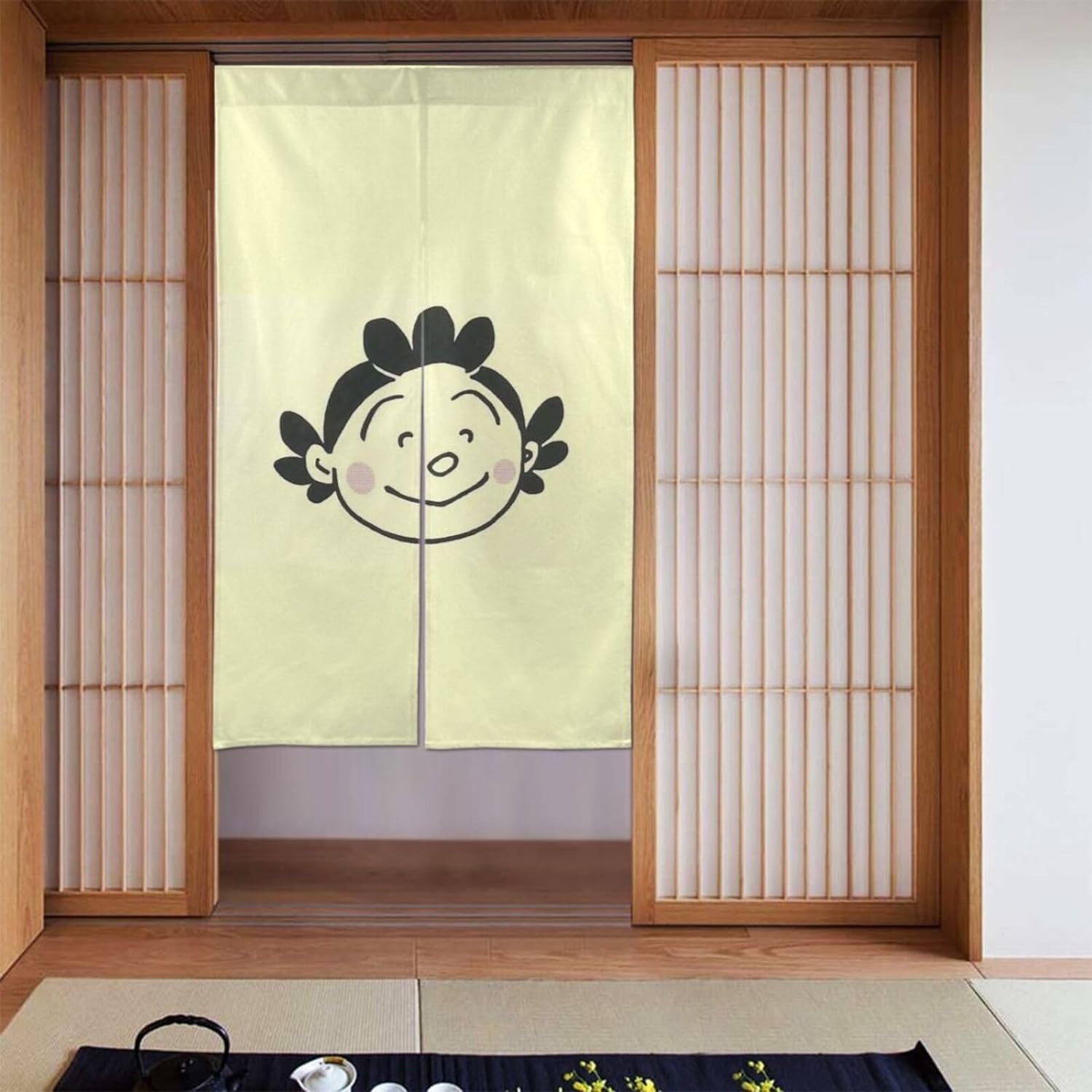 Amazon｜サザエさん カーテン のれん 間仕切り 暖簾和風 おしゃれ