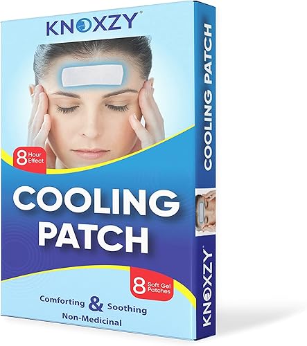 Miniatura 1 de KNOXZY Mentol Cool Head Strips  Parches de gel suave a base de agua  Parches de gel suave para alivio de enfriamiento instantáneo para la frente