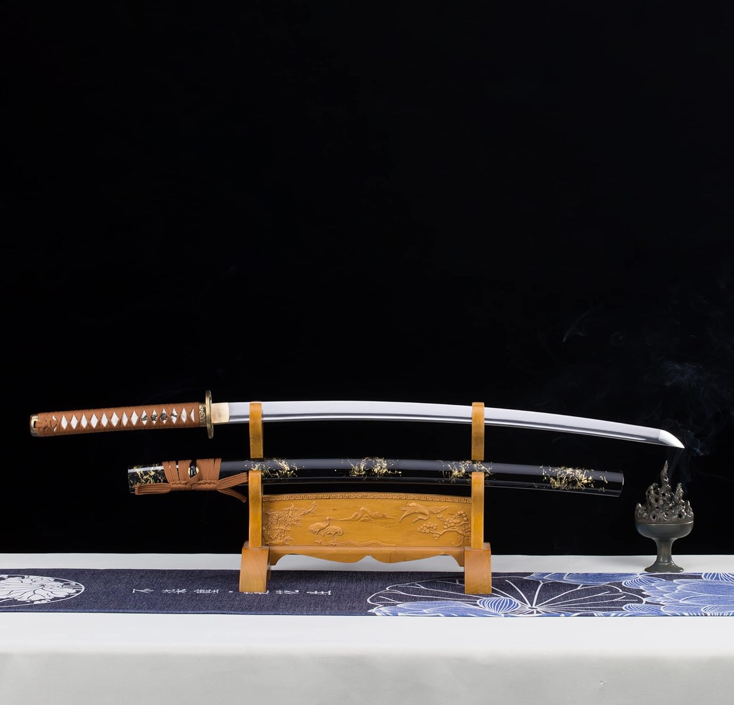 Handmade Sharp Katana, Traditional Clay Tempered 1060/9260/T10 Steel, Full Tang Real Katana Sword, Authentic Japanese Craft Samurai Sword