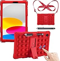 Vista 10 de Para TCL TAB 8 Plus 9138S/TAB 8 WiFi 9132X/TAB 8 LE 9137W Funda para tableta, amigable con los niños, cubierta de correa de hombro con soporte