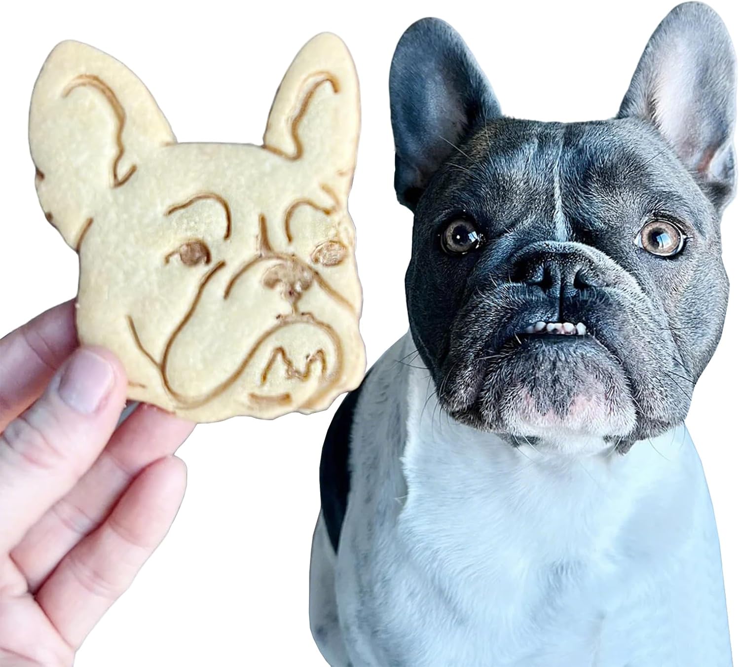 Custom Pet Portrait Cookie Cutter - Personalized 3D Printed Dog Cat Cookie Cutter - Food Safe PLA Plastic - Gift for Pet Lovers - Christmas Birthday Baking Tool (STYLE-A)