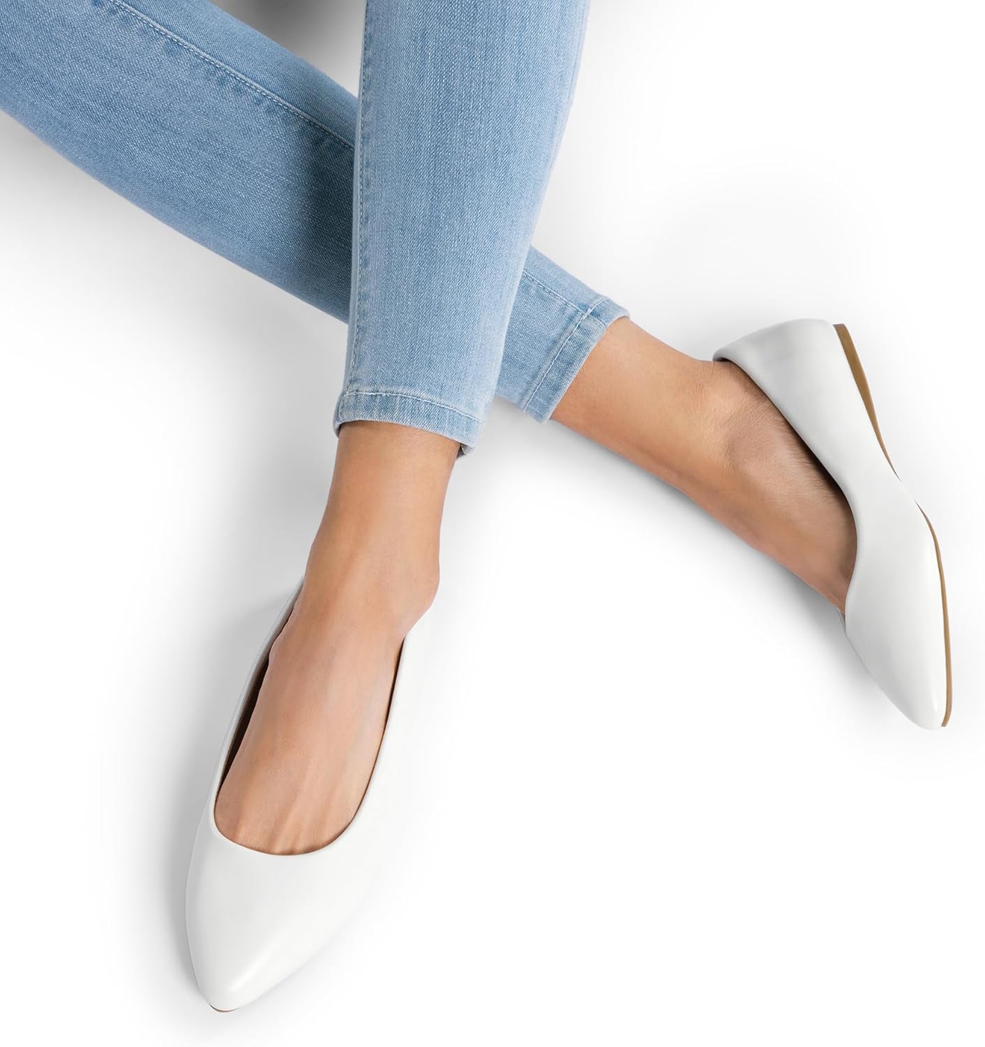 DREAM PAIRS Women's Dress Pointed Toe Flats Ballet Comfort Soft Slip On Casual Flat Shoes for Work Office Business - Image 2