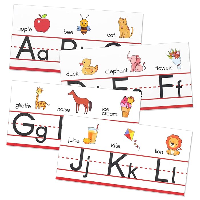 Awesome Animals Alphabet Cards Standard Manuscript Bulletin Board C3F