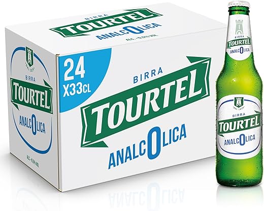 Tourtel Non-Alcoholic Beer Crate with 24 Bottles of 33 cl, 7.92 L, Premium Lager Non-Alcoholic Beer with Full and Strong Taste and Straw Yellow, Zero Alcohol