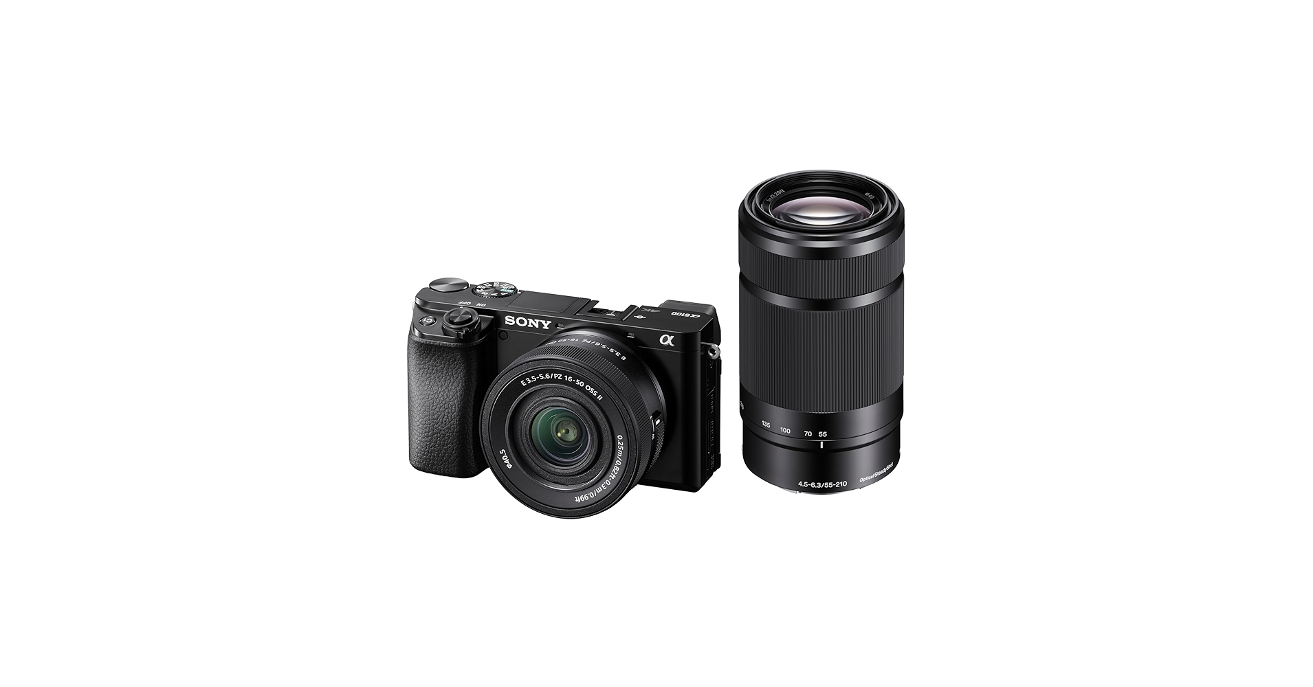 Amazon.com : Sony Alpha a6100 w/ 16-50mm + 55-210mm : Electronics