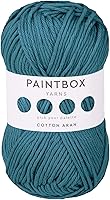Vista 68 de Paintbox Yarns Hilo Aran 100% Algodón 1.76oz (50g), 93 Yardas (85m) - Lana Peinada Vino Tinto para Ganchillo o Tejer - Suave, Ligero para Suéteres