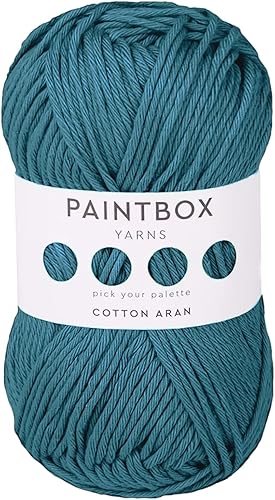 Miniatura 68 de Paintbox Yarns Hilo Aran 100% Algodón 1.76oz (50g), 93 Yardas (85m) - Lana Peinada Vino Tinto para Ganchillo o Tejer - Suave, Ligero para Suéteres